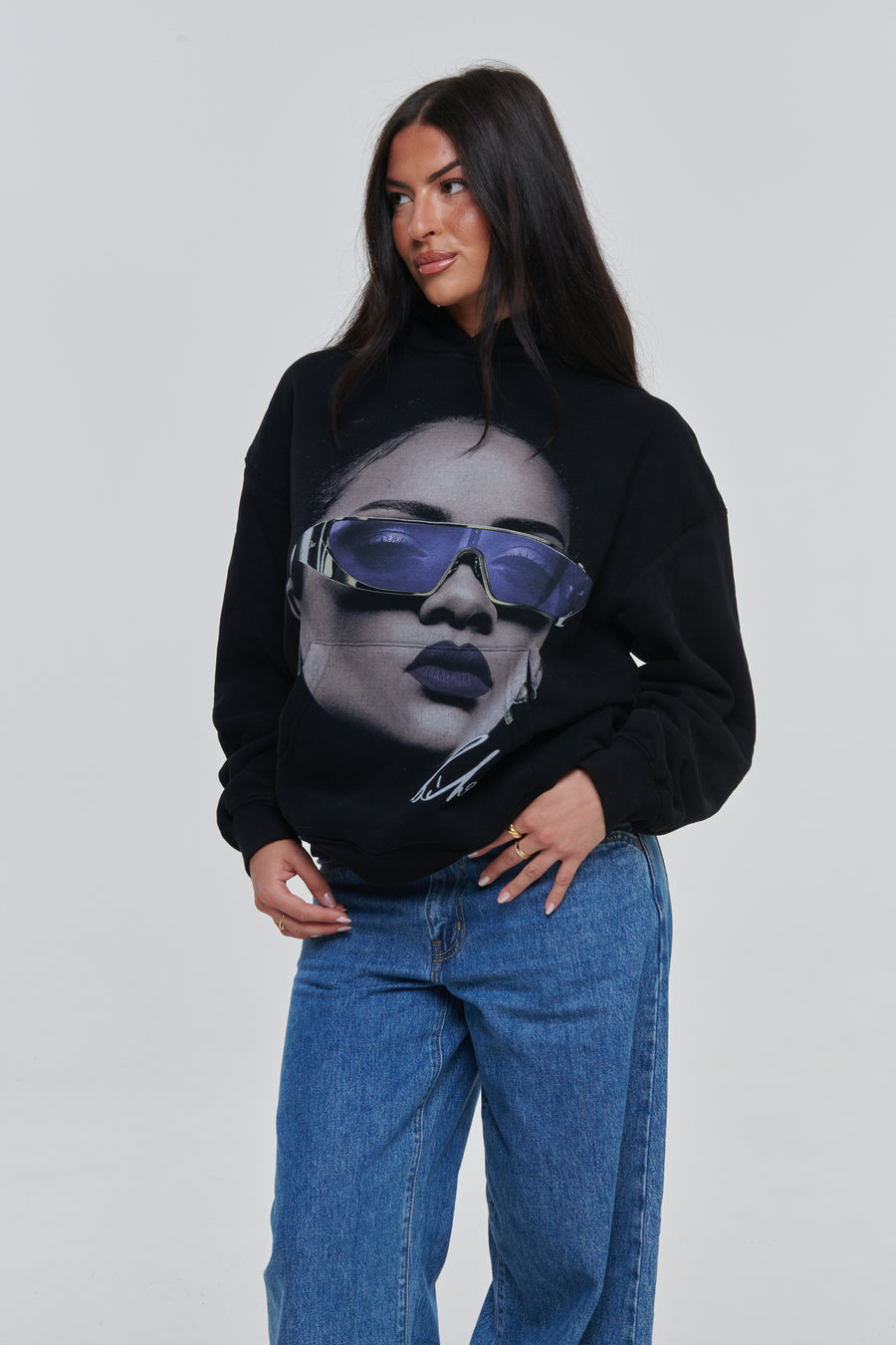 Rhianna Black Hoodie