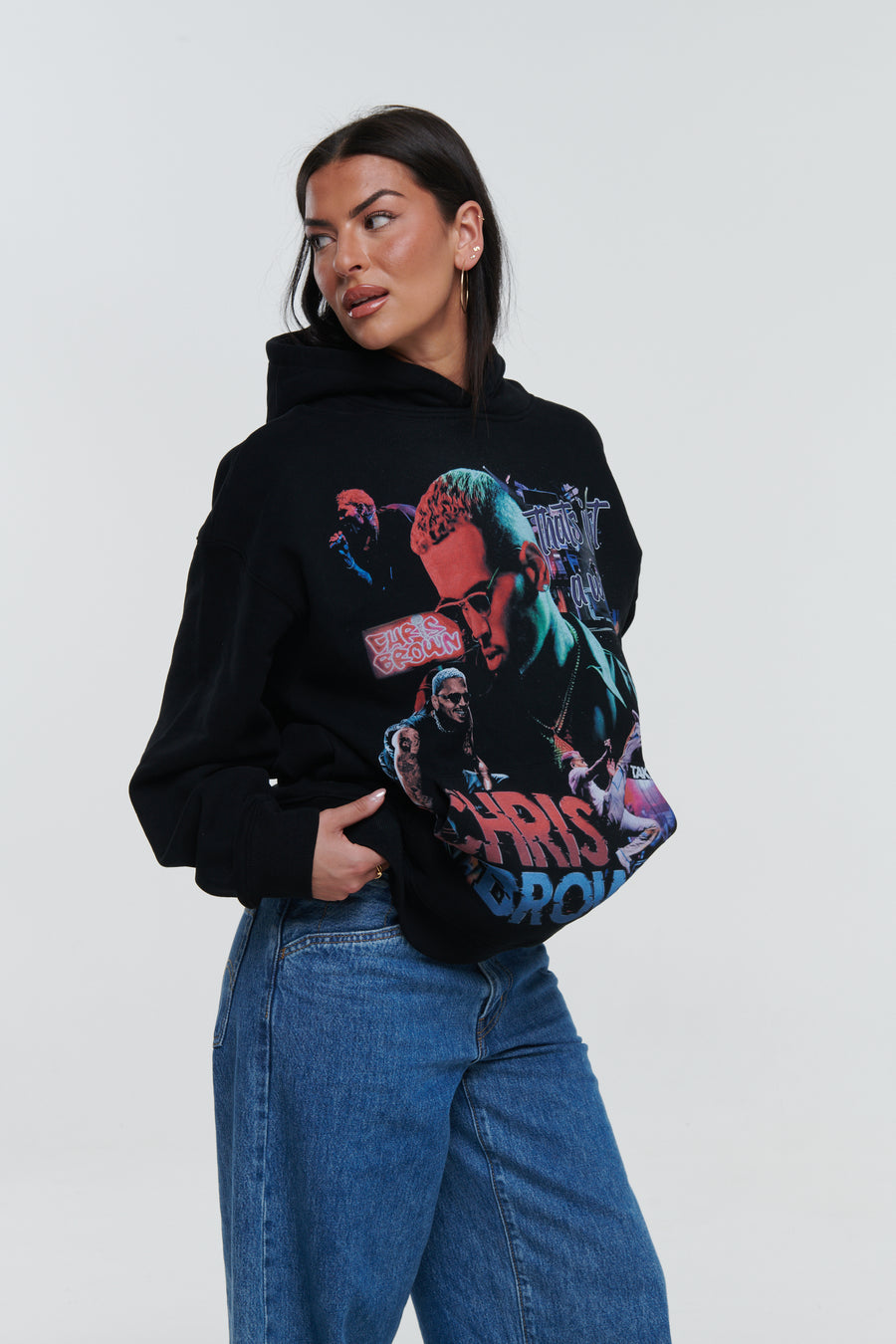 Chris Brown Breezy Black Hoodie W