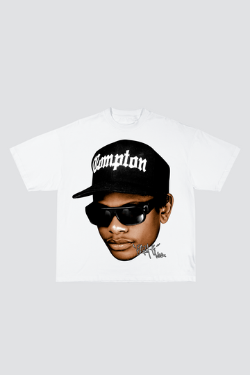 PRE - ORDER ( 20 DEC ) EAZY-E COMPTON WHITE TSHIRT