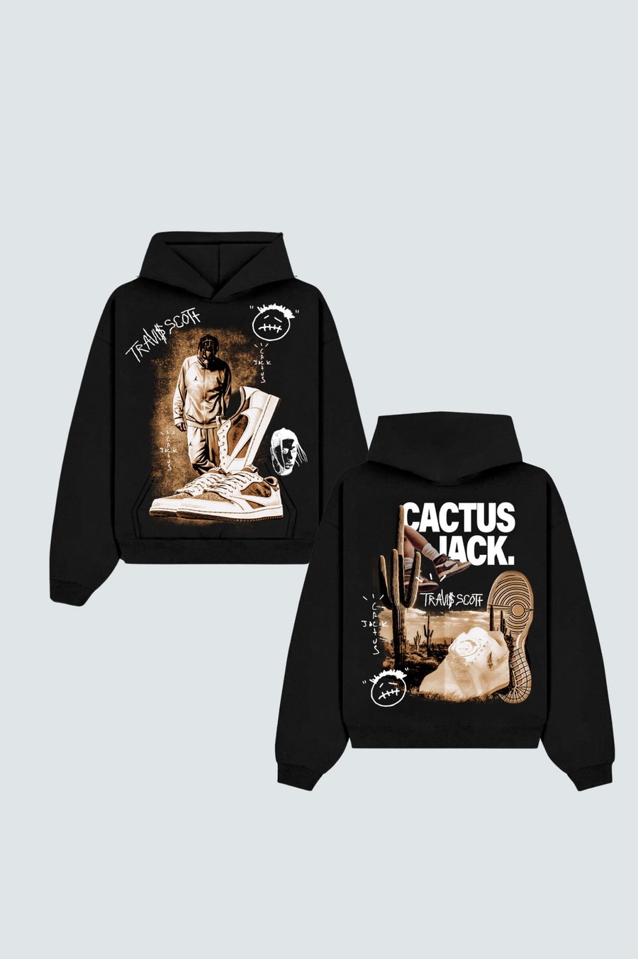 Travis Scott Cactus Jack Black Hoodie W