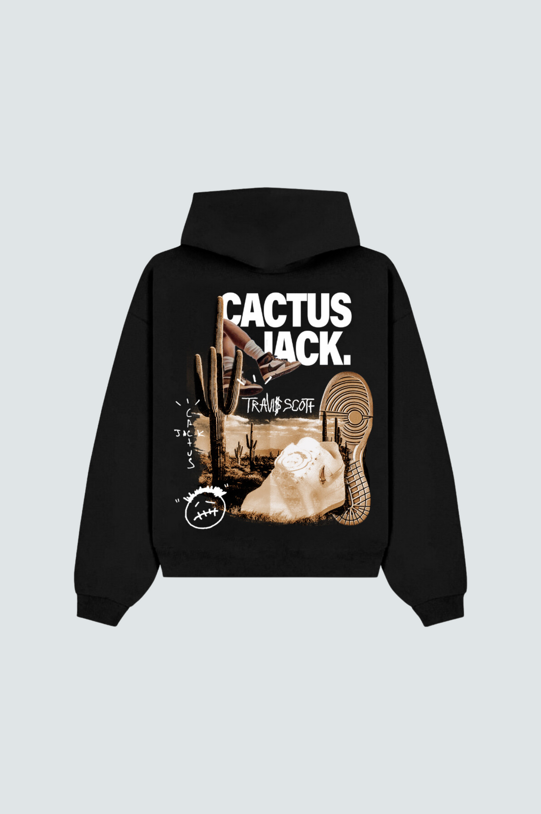 Travis Scott Cactus Jack Black Hoodie W