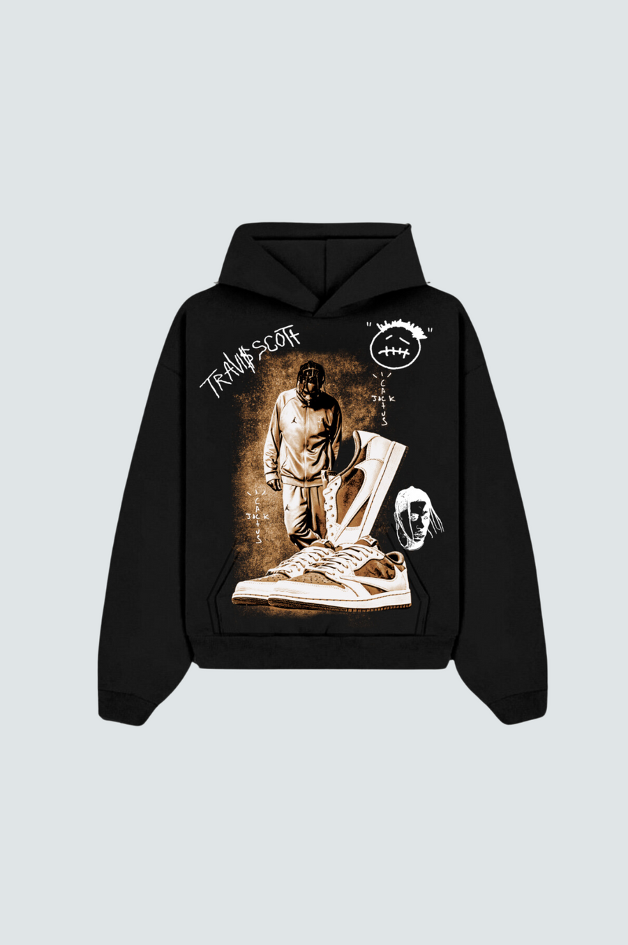 Travis Scott Cactus Jack Black Hoodie W