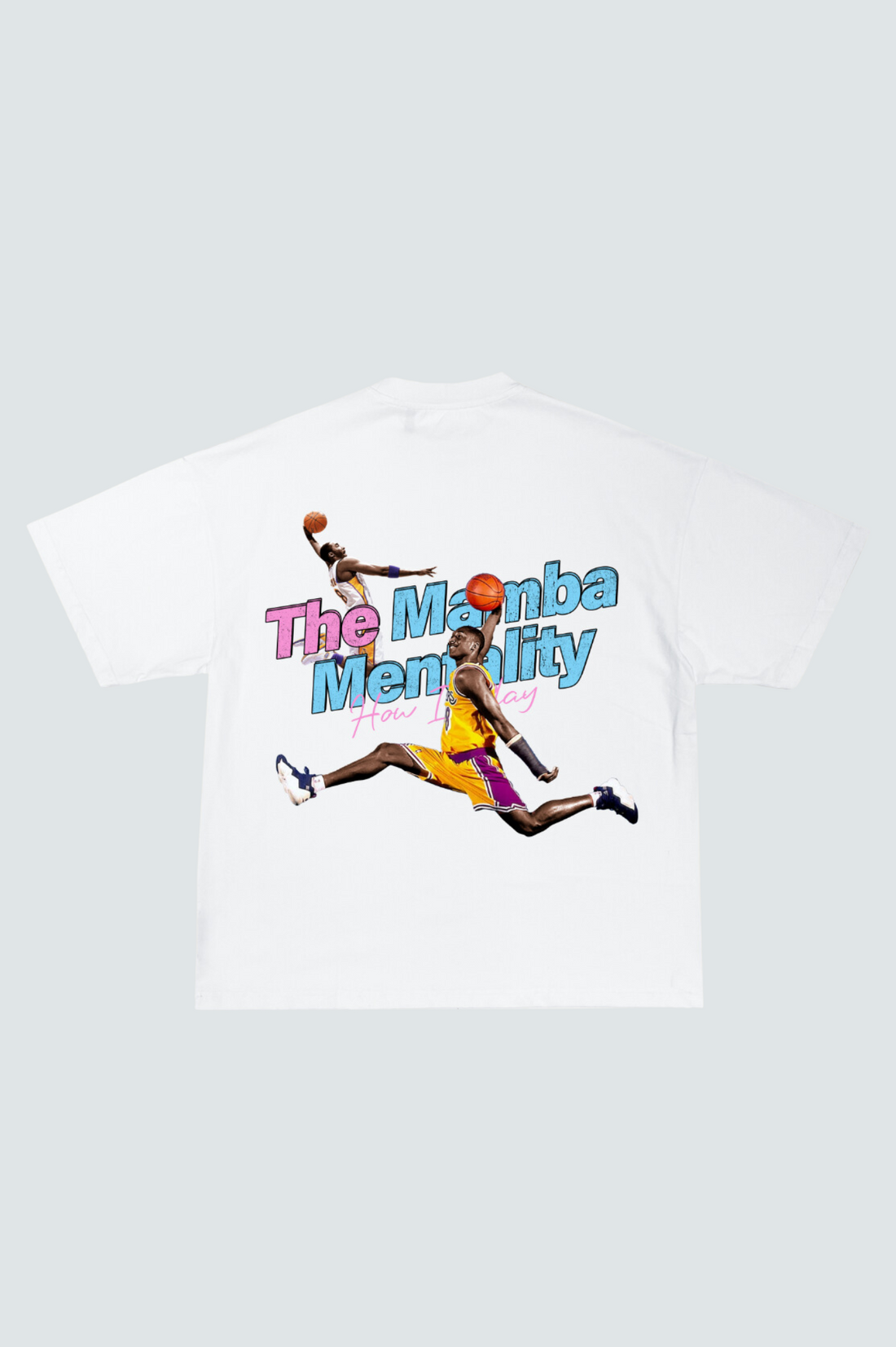 Kobe Bryant Mamba Mentality White Tshirt  W