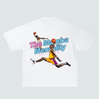 Kobe Bryant Mamba Mentality White Tshirt  W