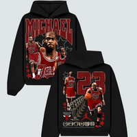 Michael Jordan Bulls Black Hoodie