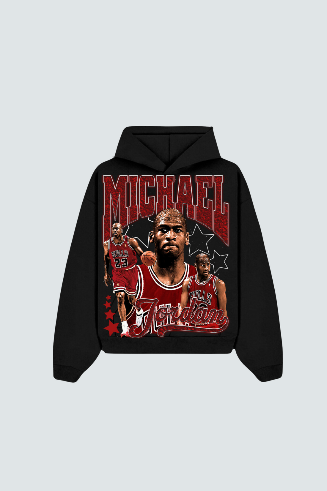 Michael Jordan Bulls Black Hoodie