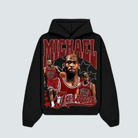 Michael Jordan Bulls Black Hoodie