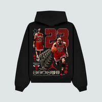 Michael Jordan Bulls Black Hoodie