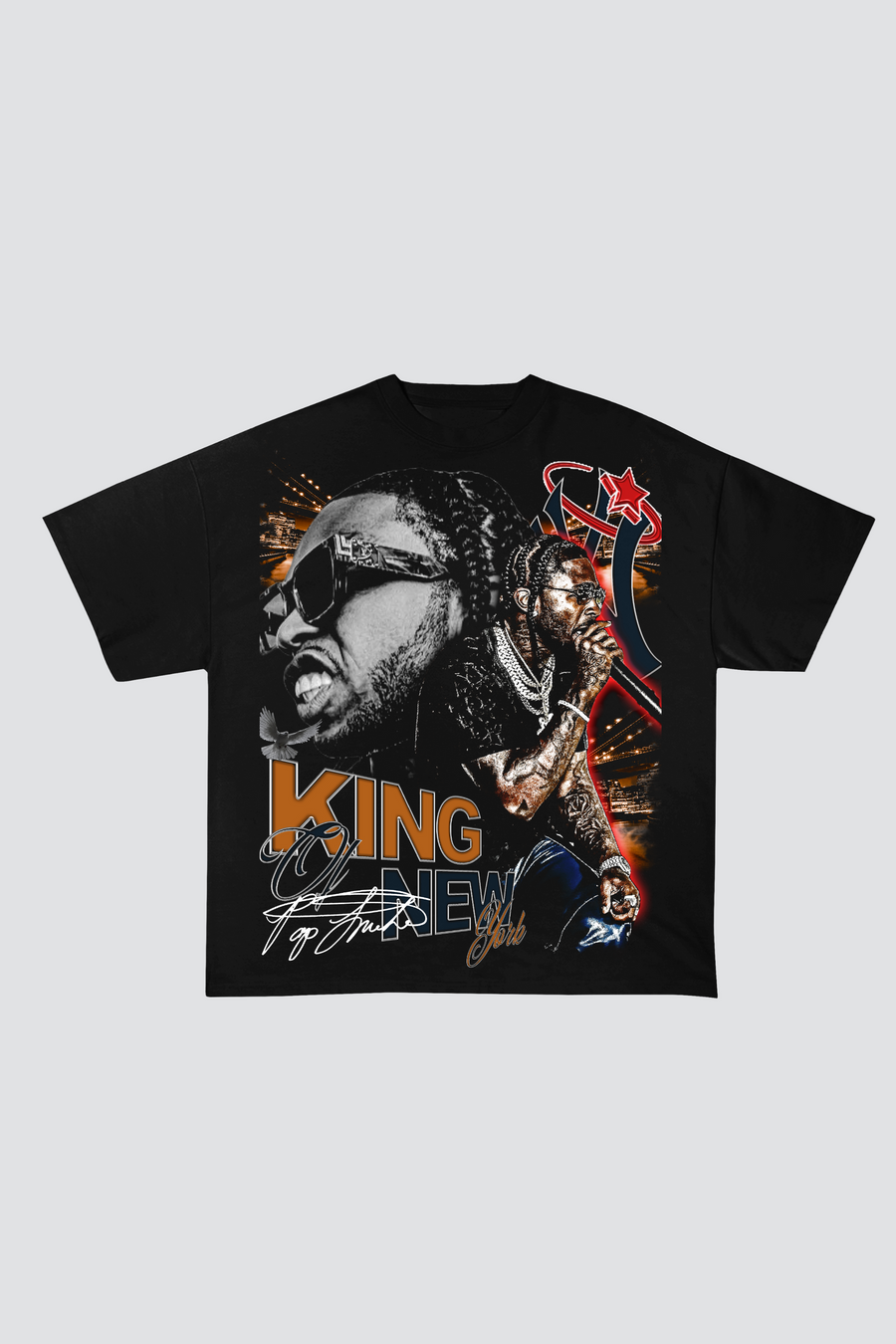 PRE - ORDER ( 20 DEC ) POP SMOKE KING OF NY TSHIRT