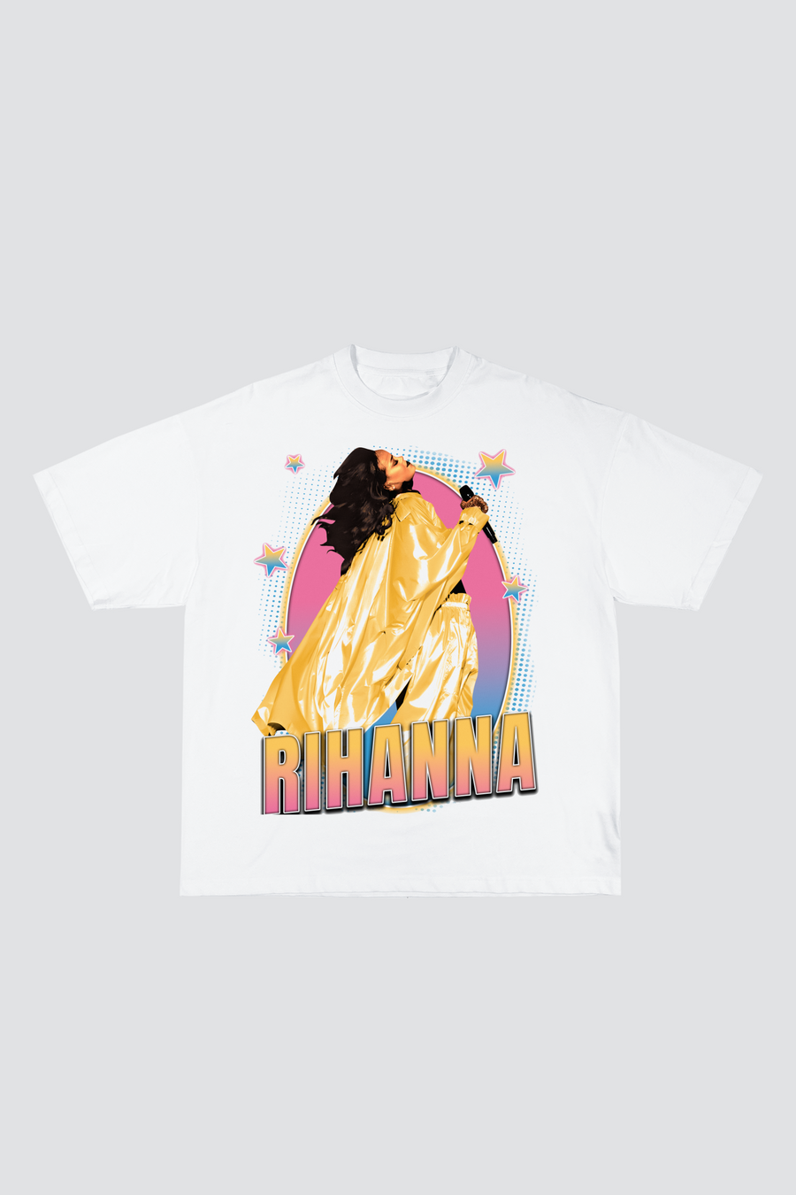 PRE - ORDER ( 20 DEC ) RIHANNA QUEEN WHITE TSHIRT