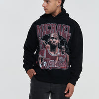 Michael Jordan Bulls Black Hoodie