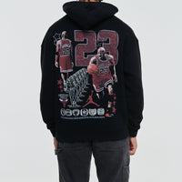 Michael Jordan Bulls Black Hoodie