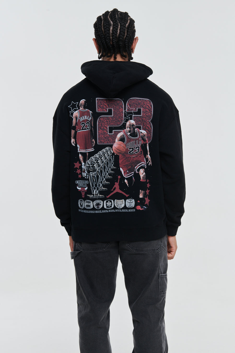 Michael Jordan Bulls Black Hoodie